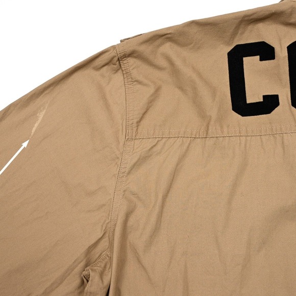 Vintage Coogi Shirt 3XL‎ Mens Military Button Up Back Logo Khaki Y2K Rare - Picture 9 of 12